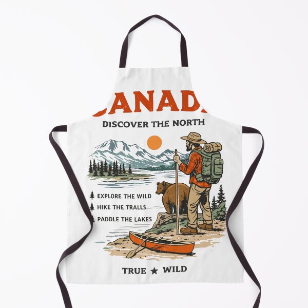 Item preview, Canada Discover The North Camping Hiker Poster designed and sold by Matinez Pink.