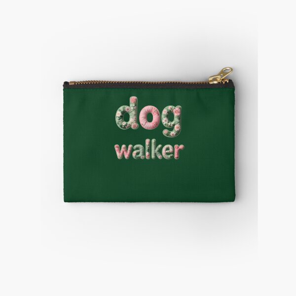 Item preview, Dog Walker - In Floral Faux Lettering 475 designed and sold by MYLLYPYLLY.