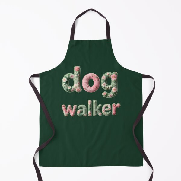 Item preview, Dog Walker - In Floral Faux Lettering 475 designed and sold by MYLLYPYLLY.