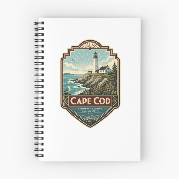 Item preview, Cape Cod National Seashore Massachusetts U.S.A. 1961 Lighthouse Travel Souvenir designed and sold by Star3NowForMe.