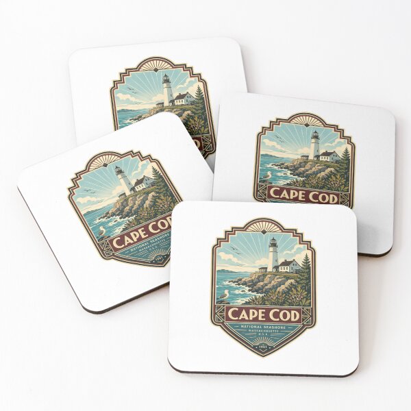 Item preview, Cape Cod National Seashore Massachusetts U.S.A. 1961 Lighthouse Travel Souvenir designed and sold by Star3NowForMe.