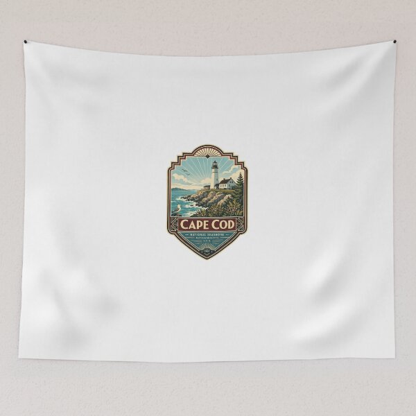 Item preview, Cape Cod National Seashore Massachusetts U.S.A. 1961 Lighthouse Travel Souvenir designed and sold by Star3NowForMe.