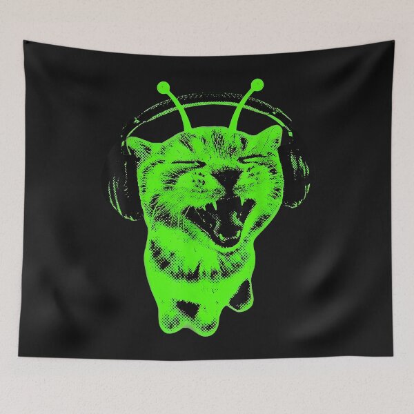 Item preview, Funny Cat Alien Y2K Cat Meme Retro Silly  designed and sold by MOHAMED FRASER.
