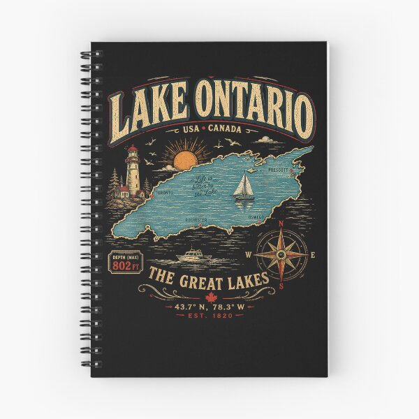 Item preview, Retro Style Vintage Lake Ontario designed and sold by ArtByimamS.