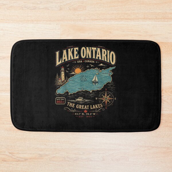 Item preview, Retro Style Vintage Lake Ontario designed and sold by ArtByimamS.