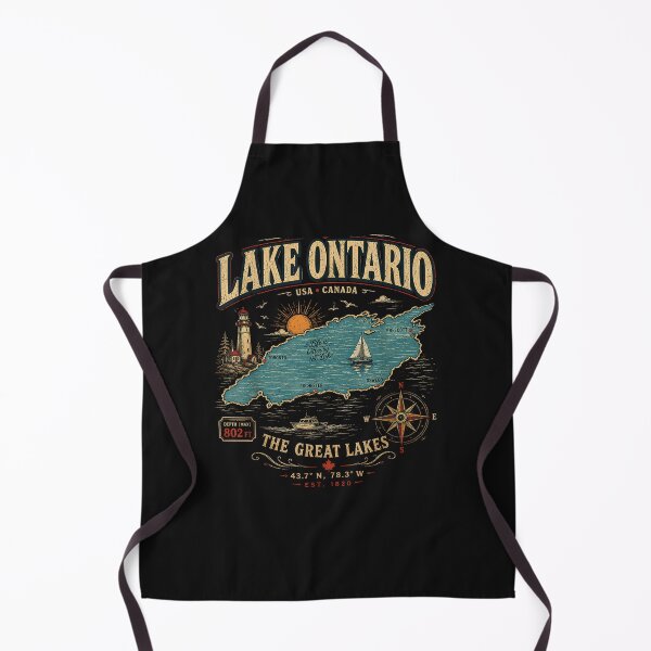 Item preview, Retro Style Vintage Lake Ontario designed and sold by ArtByimamS.