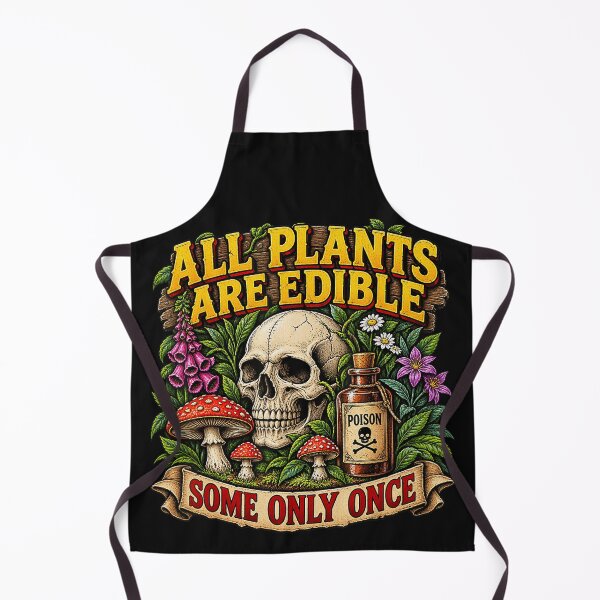Item preview, All Plants Are Edible Some Only Once Foraging Dark Humor Botanist Survival designed and sold by BrockmeyeSB.