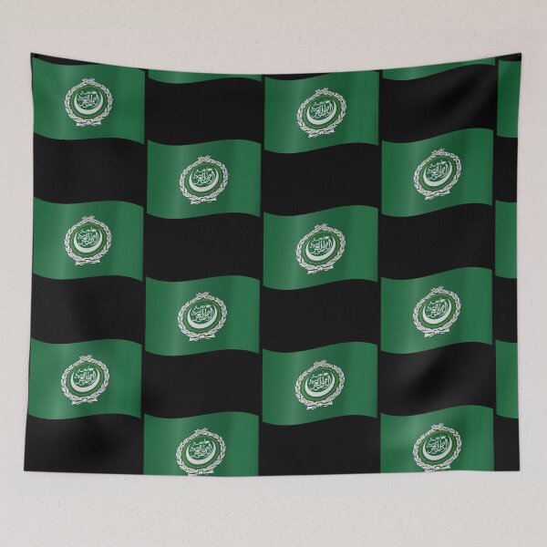 Item preview, Arab League Waving Flag Pan Arab Pride Design designed and sold by yazdogs.