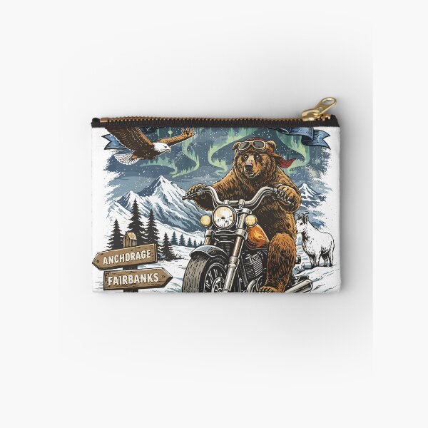 Item preview, Wild Alaska Ride The North Biker Bear Poster designed and sold by Matinez Pink.