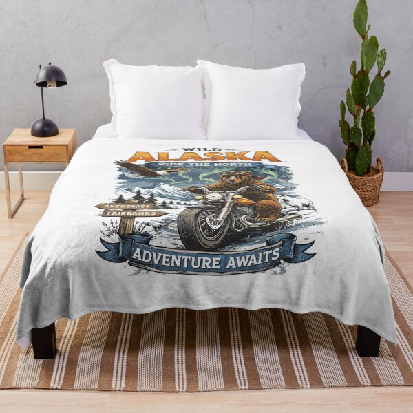 Item preview, Wild Alaska Ride The North Biker Bear Poster designed and sold by Matinez Pink.
