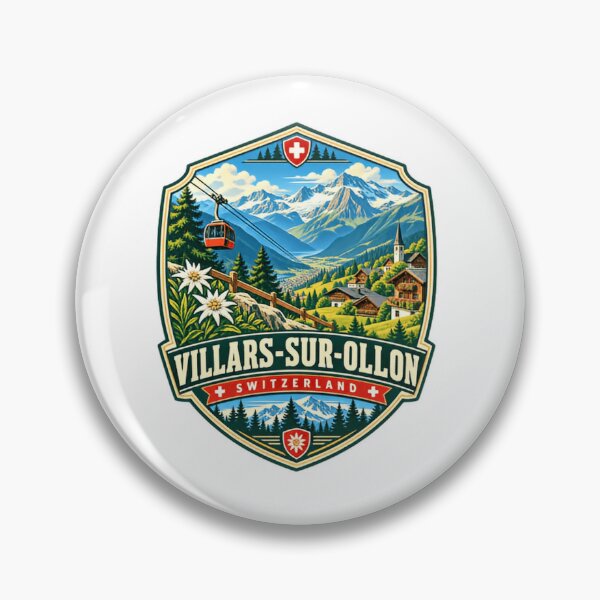 Item preview, Villars-Sur-Ollon Switzerland Swiss Alps Travel Souvenir designed and sold by Simsimah26Parks.