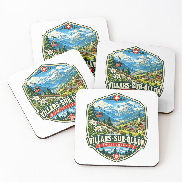 Item preview, Villars-Sur-Ollon Switzerland Swiss Alps Travel Souvenir designed and sold by Simsimah26Parks.