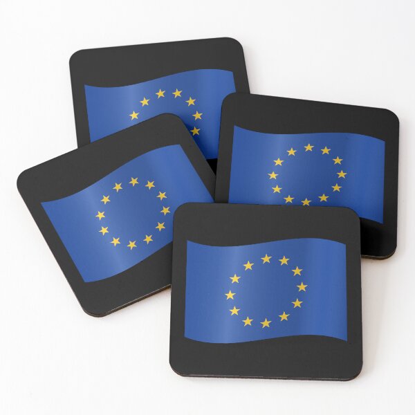 Item preview, European Waving Flag EU Flag Union Pride Design designed and sold by yazdogs.