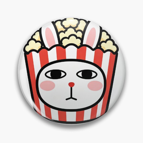 Item preview, Popcorn Bunny Cute Movie Sticker designed and sold by saiwao.