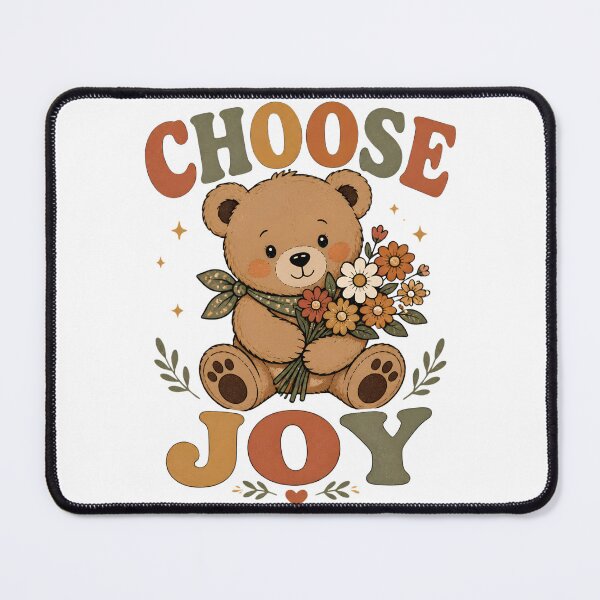Item preview, Cute Bear Choose Joy Positive Quote T-Shirt designed and sold by UCDesigns.
