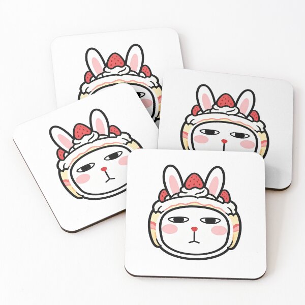 Item preview, Strawberry Shortcake Bunny Cute Sticker designed and sold by saiwao.