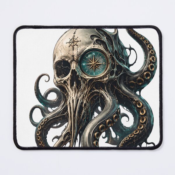 Item preview, octopus, skull, compass designed and sold by Hephaestus's Forge.