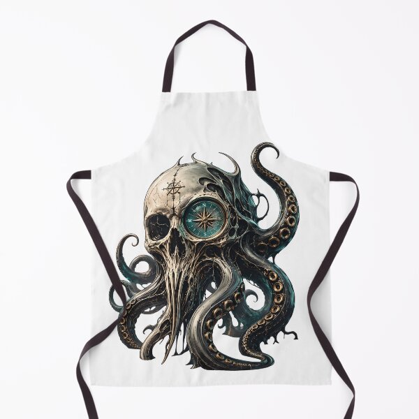 Item preview, octopus, skull, compass designed and sold by Hephaestus's Forge.