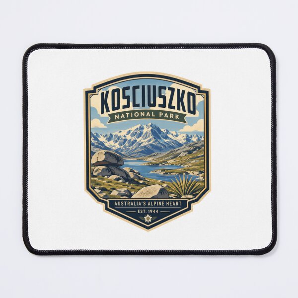 Item preview, Kosciuszko National Park Australia's Alpine Heart Est. 1944 Australian Mountains Travel Outdoor designed and sold by Simsimah26Parks.