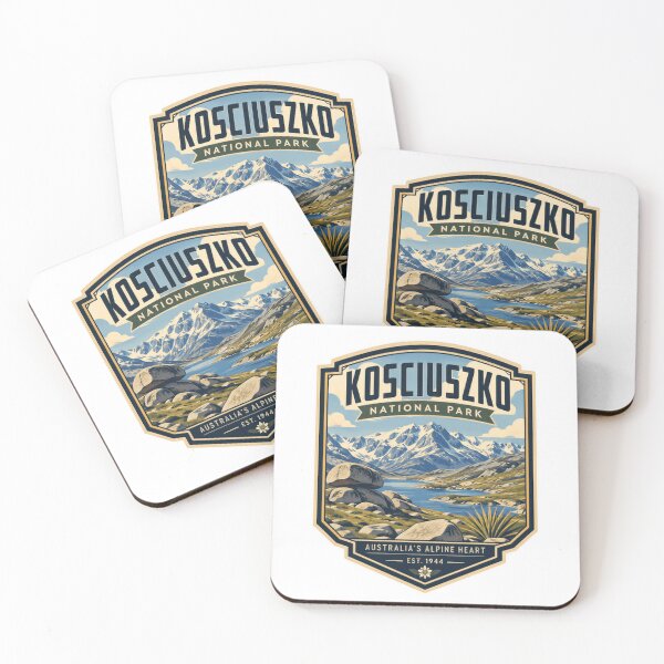 Item preview, Kosciuszko National Park Australia's Alpine Heart Est. 1944 Australian Mountains Travel Outdoor designed and sold by Simsimah26Parks.