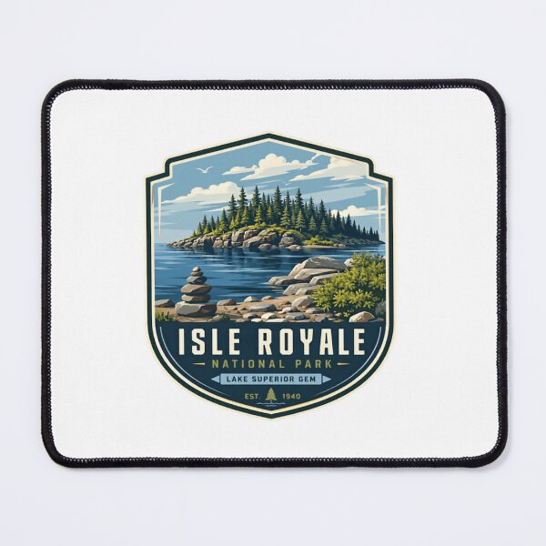 Item preview, Isle Royale National Park Lake Superior Gem Est 1940 Travel Souvenir designed and sold by Simsimah26Parks.