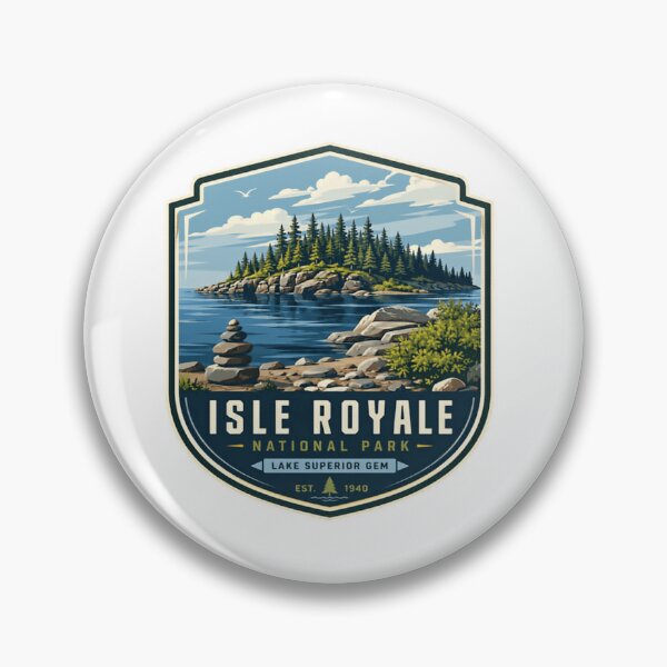 Item preview, Isle Royale National Park Lake Superior Gem Est 1940 Travel Souvenir designed and sold by Simsimah26Parks.