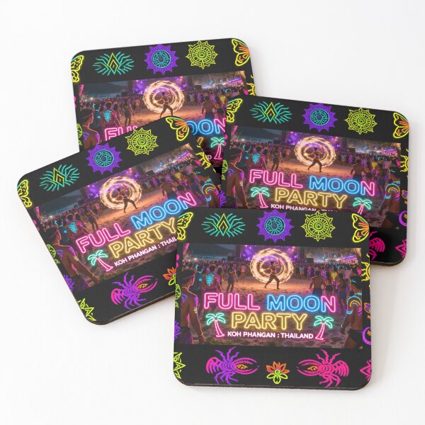 Item preview, Full Moon Party – Koh Phangan Thailand | Neon Tropical Beach Festival designed and sold by Spirit of Siam.
