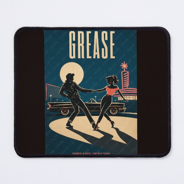 Item preview, No003 My Grease Minimal Movie Poster designed and sold by LuluLeb.