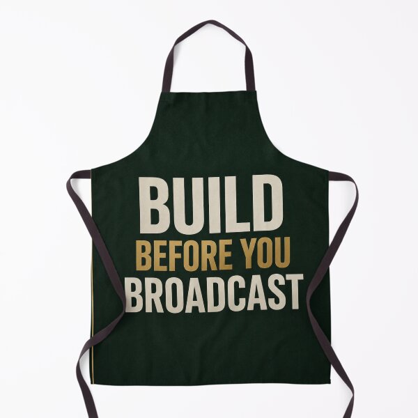 Item preview, Build Before You Broadcast | Wealth Quote Wall Art designed and sold by Zaramodo.