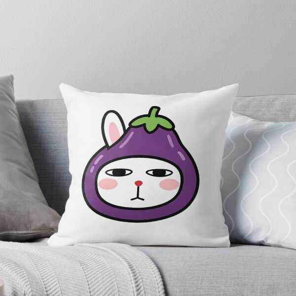 Item preview, Eggplant Bunny Cute Vegetable Sticker designed and sold by saiwao.