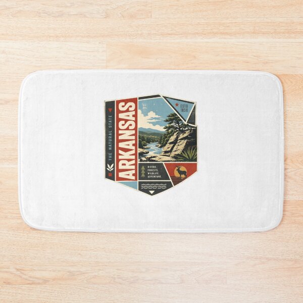 Item preview, Arkansas The Natural State Esto 1836 Rivers Forests Wildlife Adventure State Pride Travel Outdoors designed and sold by Star3NowForMe.