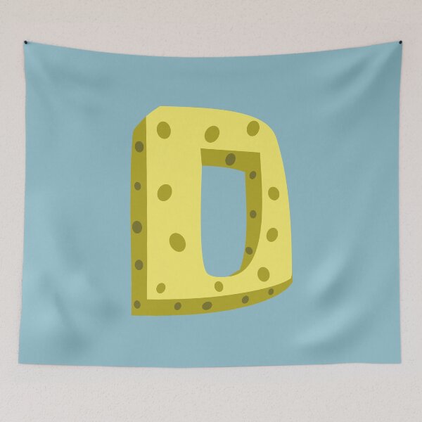 Item preview, Letter D Alphabet Fun Yellow Cartoon – Letter D for Kids designed and sold by charlypicazo.
