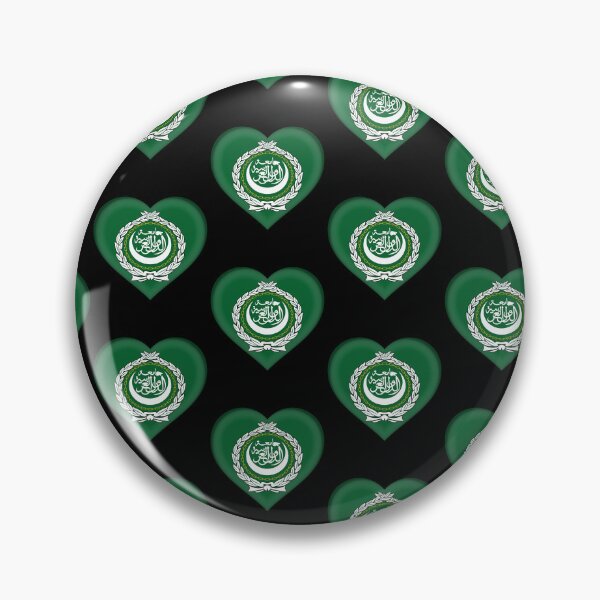 Item preview, Arab League Flag Heart 3D Pan Arab Love Gift Design designed and sold by yazdogs.