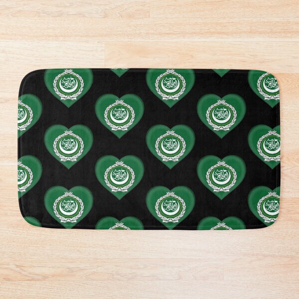 Item preview, Arab League Flag Heart 3D Pan Arab Love Gift Design designed and sold by yazdogs.