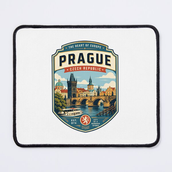 Item preview, The Heart Of Europe Prague Czech Republic Est. 1874 City Of A Hundred Spires Travel Vacation Souvenir designed and sold by Simsimah26Parks.