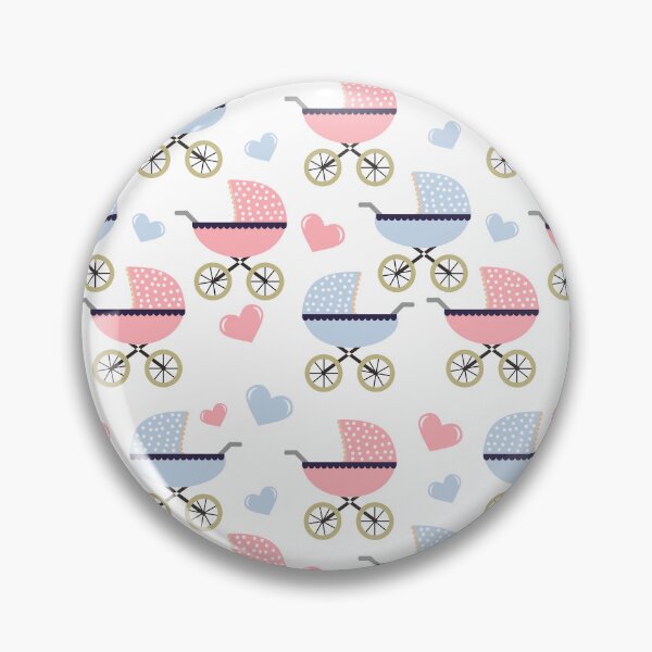 Item preview, Baby Stroller Pink Blue Pattern designed and sold by Zaya_art.