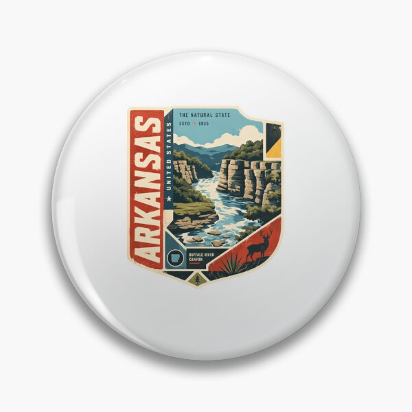 Item preview, Arkansas United States The Natural State Estd 1836 Buffalo River Canyon Travel Outdoor designed and sold by Star3NowForMe.