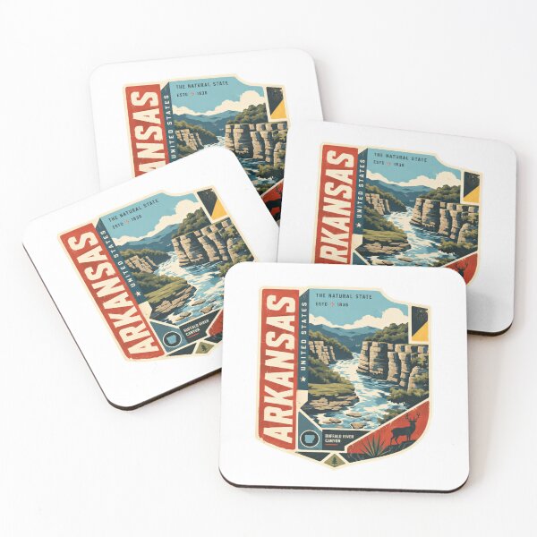 Item preview, Arkansas United States The Natural State Estd 1836 Buffalo River Canyon Travel Outdoor designed and sold by Star3NowForMe.