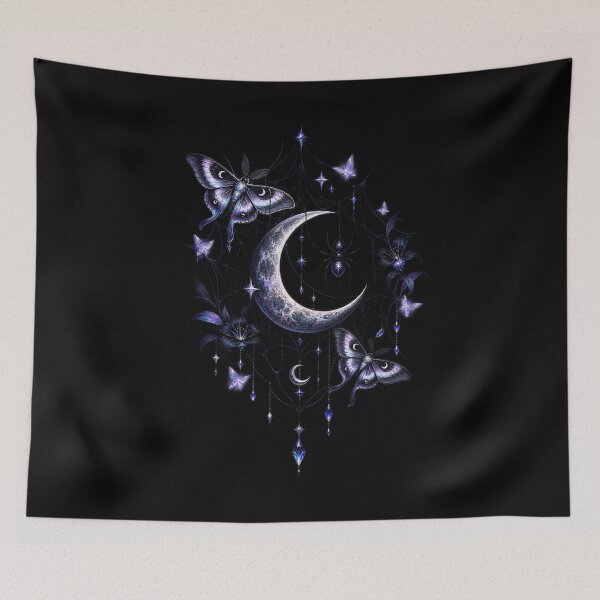 Item preview, Moonlit Spiderweb Halloween Art designed and sold by FreshPixelArt.
