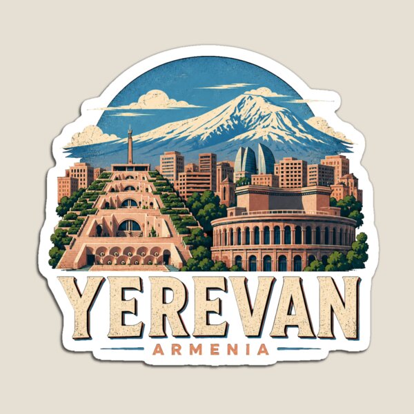 Item preview, Vintage Yerevan Armenia Travel Souvenir Landmark Gift designed and sold by MichaeIRellov.