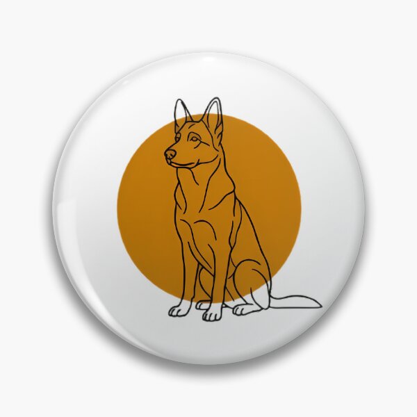 Item preview, German Shepherd Boho Line Art Dog Lover Gift designed and sold by GTFullShop.