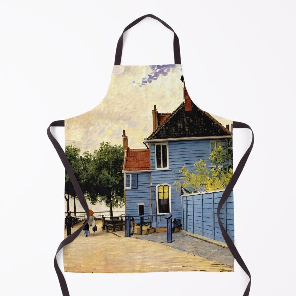 Item preview, The Blue House at Zaandam: A Luminous Impressionist View of a Dutch Riverside Village designed and sold by artdesignsnow.