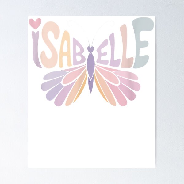 Item preview, Isabelles Butterfly - Personalized Cute Name Vintage Style 80s 90s designed and sold by MathiasFuchs.