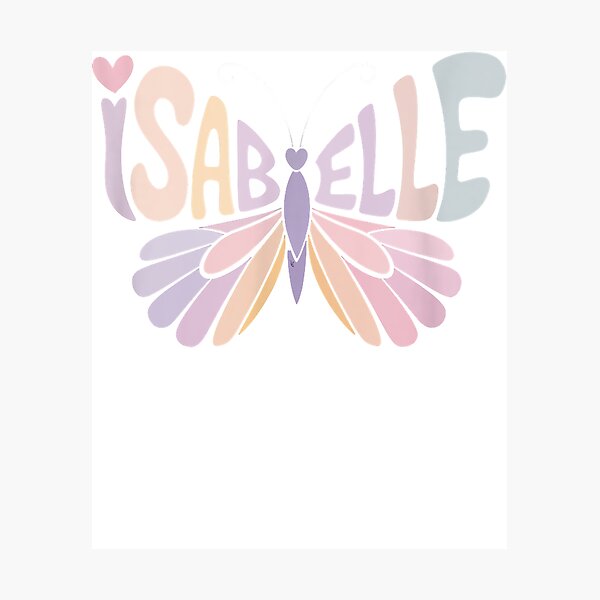 Item preview, Isabelles Butterfly - Personalized Cute Name Vintage Style 80s 90s designed and sold by MathiasFuchs.