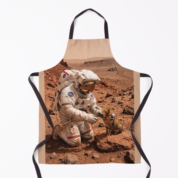 Item preview, Astronaut finds cat on Mars designed and sold by WiseBow.