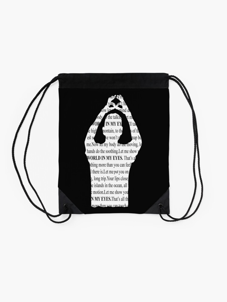Alternate view of World In My Eyes V4 Drawstring Bag