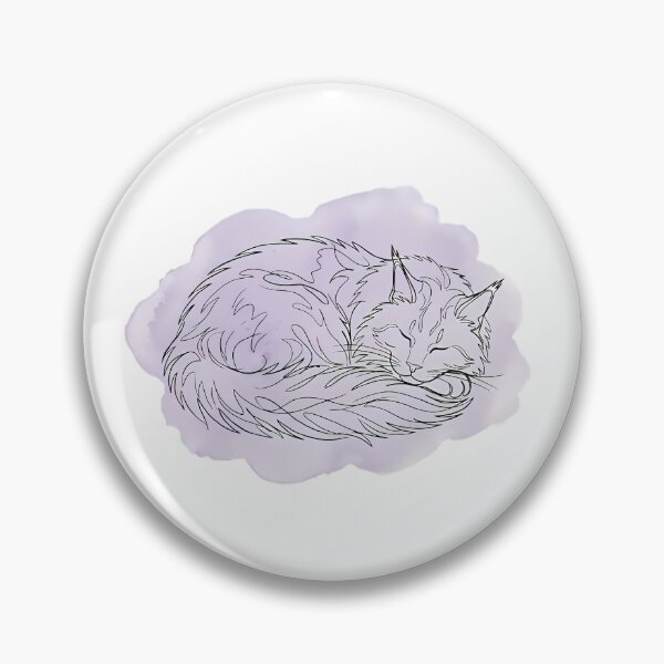 Item preview, Maine Coon Boho Line Art Sleeping Cat Lover Gift designed and sold by GTFullShop.