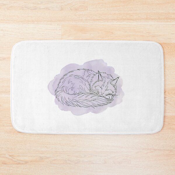 Item preview, Maine Coon Boho Line Art Sleeping Cat Lover Gift designed and sold by GTFullShop.