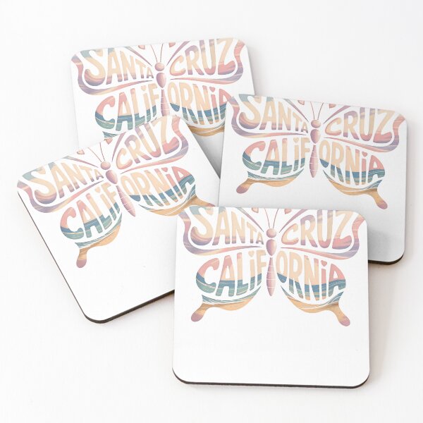 Item preview, Funny Santa Cruz Butterfly California Beachs City Name Vintage Style 80s 90s designed and sold by MathiasFuchs.