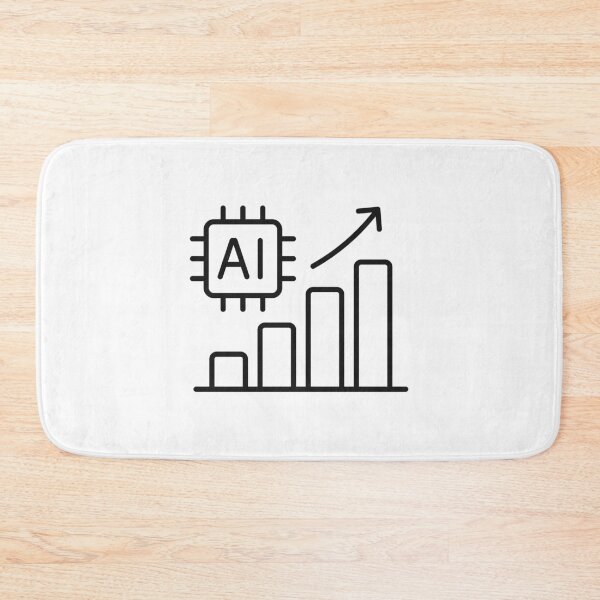 Item preview, AI Machine Learning Growth Line Icon designed and sold by VectorForge Studio.